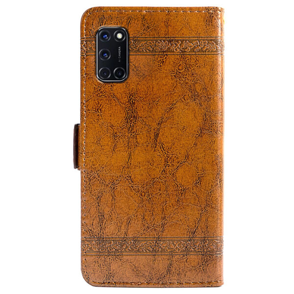 OPPO A Serie Ölwachsleder Einfach Handyhülle OPPO A72 PU #1667 – Bild 9
