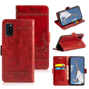 OPPO A Serie Ölwachsleder Einfach Handyhülle OPPO A72 PU #1667