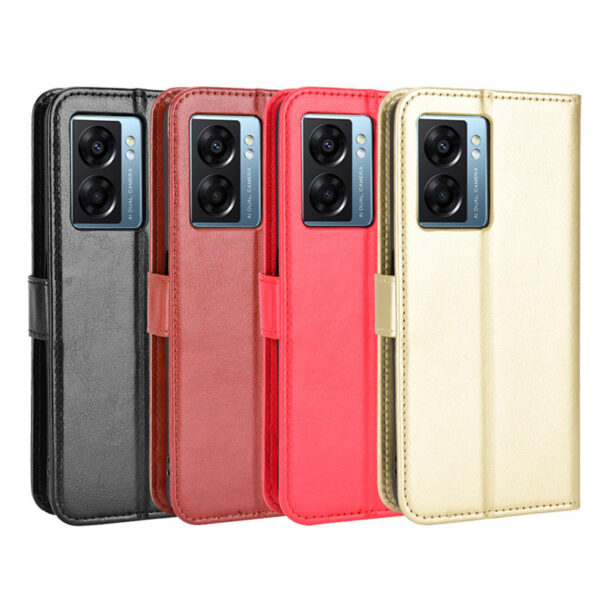 OPPO A Serie Crazy Horse Leder Handyhülle Mode OPPO A77 5G #1672 – Bild 2