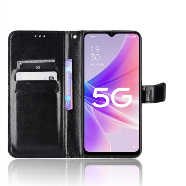 OPPO A Serie Crazy Horse Leder Handyhülle Mode OPPO A77 5G #1672 – Bild 4
