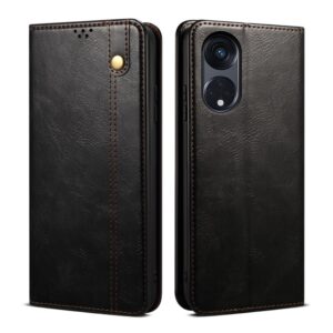 OPPO A Serie Handyhülle Crazy Horse Leder Einfach OPPO A98 5G Leder #1680