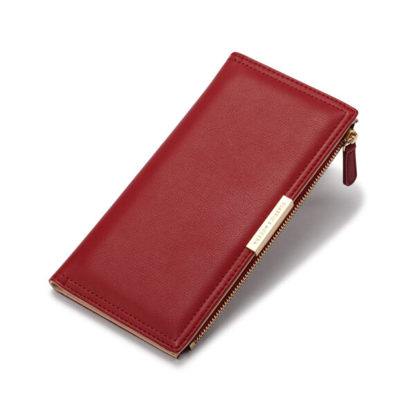 Geldbörsen Und Taschen Mode Einfarbig PU Geldbörse Universal #3424 – Bild 2